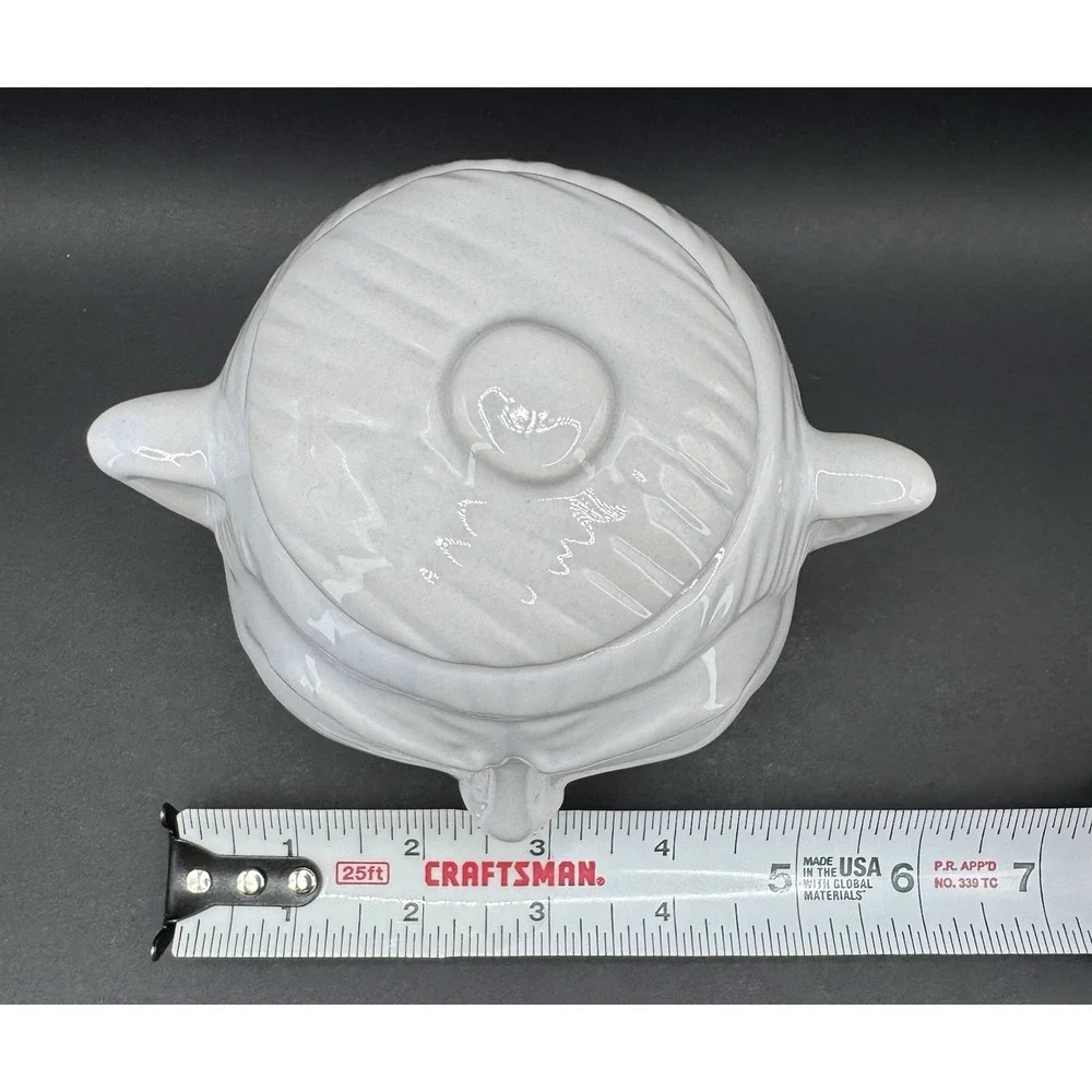 Ceramic Garlic Keeper Vampire Dracula White Gothic Whimsigoth Halloween Ceramic